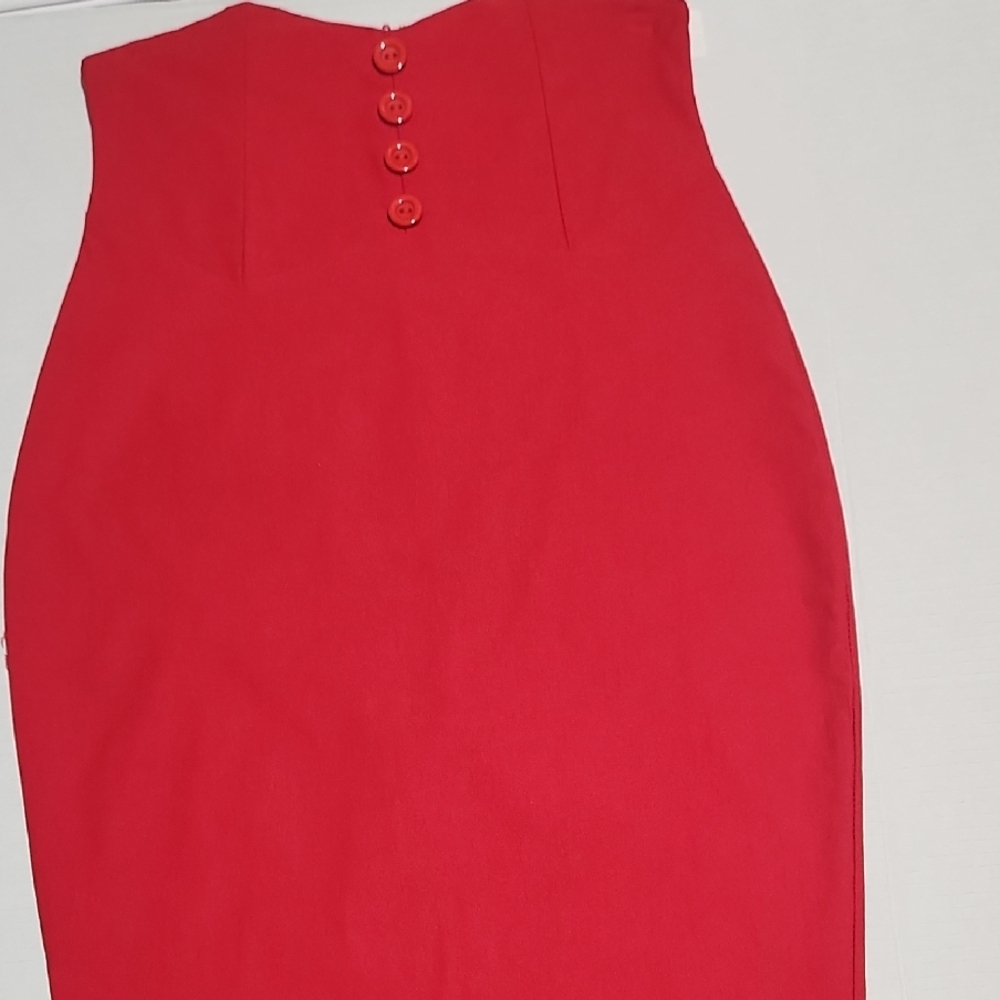 Elegant Red Women's Skirt